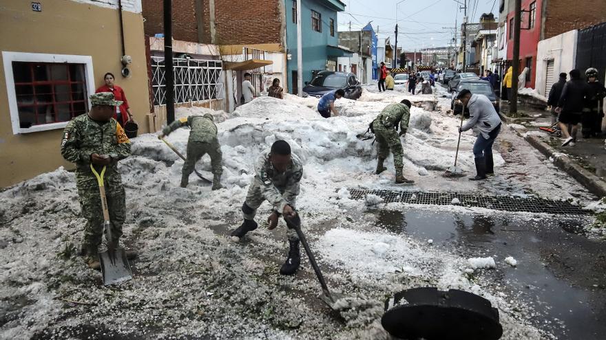 Tormenta de Granizo Sorprende a Puebla y Activa Plan de Emergencia