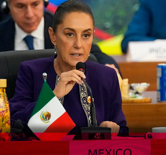 Claudia Sheinbaum propone destinar 1% del presupuesto militar global a la reforestación en la Cumbre del G20